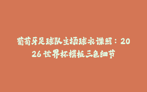葡萄牙足球队主场球衣谍照：2026 世界杯模板三色细节-火次果